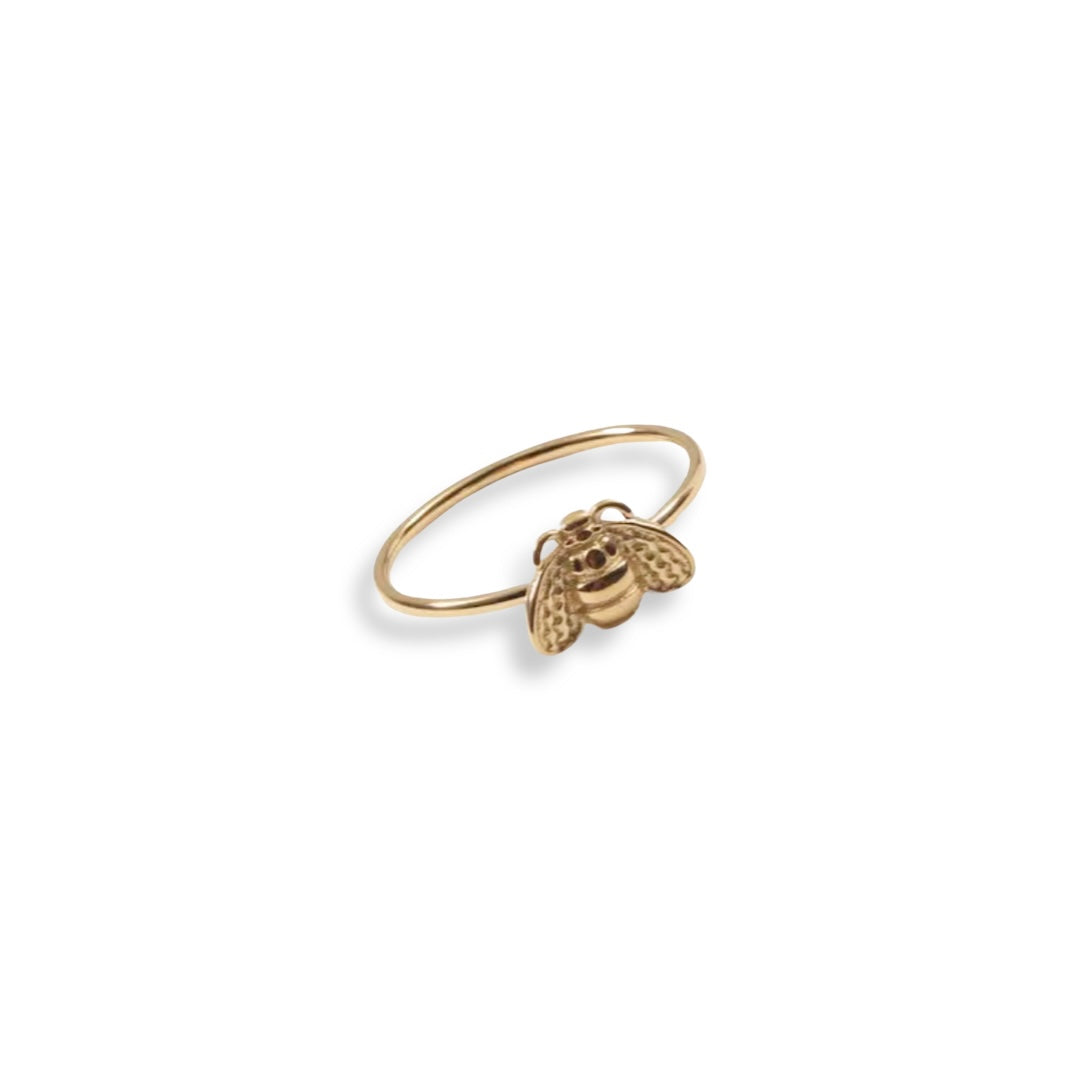 Gold Bee Ring